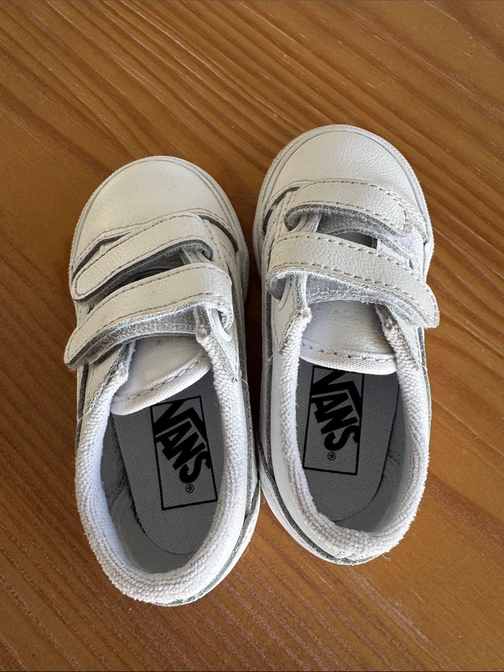 Vans baby White Velcro Sneakers - Picture 7 of 8